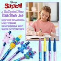 1 x RAW Customer Returns Disney Cute Pens - Set of 4 Kawaii Stitch Pens - RRP €12.99