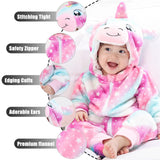 1 x RAW Customer Returns Unisex Baby Winter Romper Rabbit Tiger Sewing Animal Style Flannel Cosplay Halloween Costume Outfit - RRP €32.98