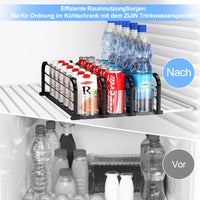 1 x RAW Customer Returns ZIJIN Can Organizer, Refrigerator Organizer Cans, 3 Rows 38cm Drinks Beverage Organization Automatic for Refrigerators - RRP €20.16