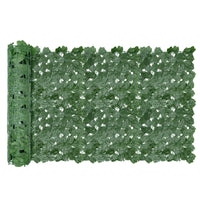 1 x RAW Customer Returns AGJIDSO Artificial Ivy Leaf Fence, Outdoor Garden Anti-Theft Fence Screen, Plant Wall Decorative Fences Fake Grass Screen Maple Leaf  - RRP €38.48