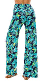 1 x RAW Customer Returns Urban GoCo Women s Wide Leg Palazzo Pants Casual Floral Print Baggy Pants Small, 4  - RRP €24.98