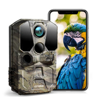 1 x RAW Customer Returns CEYOMUR 40MP 4K WiFi Bluetooth Camera Trap with App, Hunting Camera with Night Vision 120 Motion Detection IP66 Waterproof for Wildlife Monitoring - RRP €99.99