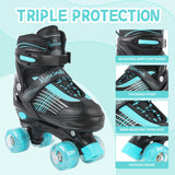 1 x RAW Customer Returns Runcinds Kids Roller Skates for Boys, Toddlers, Girls 4 Sizes Adjustable with Light Up Wheels - RRP €60.0