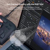 1 x RAW Customer Returns TourBox NEO, editing controller for photo video editing, illustration, video editing keyboard, Mac Windows, Adobe Photoshop Lightroom Premiere Davinci Resolve Final Cut Pro After Effects Keyboard - RRP €169.0