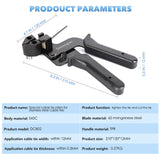 1 x RAW Customer Returns Metal cable tie gun, stainless steel cable tie gun and metal cable tie tool, cable tie tool for stainless steel cable ties, metal cable tie gun - RRP €35.05