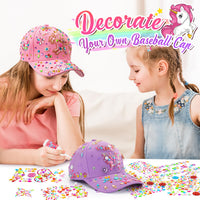 2 x RAW Customer Returns Tsokize Gift Girls 4 5 6 7 8 9 10 11 12 Years, Crafts Girls 8-10 Years DIY Baseball Caps Toys from 4-12 Years Girls Christmas Gifts Craft Set for Children Birthday Gift - RRP €30.38