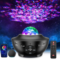 1 x RAW Customer Returns IKHDCYH Starry Sky Projector, LED Smart WiFi Galaxy Night Light RGB Dimming, Star Projector Lamp with Alexa Google Assistant, Decorative Light with Bluetooth Speaker for Adults Children - RRP €33.99