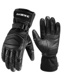 1 x Brand New INBIKE Winter Motorcycle Gloves CE Approved Touchscreen Men Full Finger Leather Shell Breathable Shockproof Anti-Slip Motocross Motorcycle Racing Windproof Warm Waterproof Comfort CW861 Black, L  - RRP €59.5