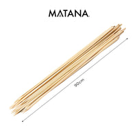 1 x RAW Customer Returns MATANA 100 pieces XXL wooden skewers, stick bread skewers, marshmallow skewers, 90cm 0.6cm 6mm thick - long barbecue skewers - shashlik, marshmallows, campfire - stable 100 natural - RRP €23.65