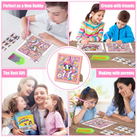 1 x Brand New DOMROM Diamond Painting Children with Frame, Cartoon Diamond Painting Set Full Mosaic Making for Girls Boys Adults, 5D Duck Diamond Painting Diamond Painting Arts Craft for Home Decor - RRP €20.4