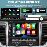 1 x RAW Customer Returns Double DIN Carplay Android Auto Car Radio, Universal Radio for Car with 6.2 inch Touch Screen, Supports Mirrorlink with Receiver FM Bluetooth, SWC DVD Play Rear View Camera - RRP €151.25