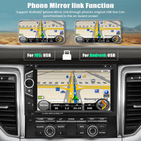 1 x RAW Customer Returns Double DIN Carplay Android Auto Car Radio, Universal Radio for Car with 6.2 inch Touch Screen, Supports Mirrorlink with Receiver FM Bluetooth, SWC DVD Play Rear View Camera - RRP €151.25