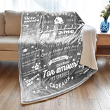 1 x Brand New Greysky Mother s Day Gift, Mom Blanket, Super Soft and Comfortable Mom Blanket, Mom Birthday Gift, Mom Gift Idea, 130X180cm - RRP €19.2