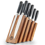 1 x RAW Customer Returns Kitamsi Magnetic Knife Block Knife block without knives Magnetic knife holder made of acacia wood For every size width Magnetic knife block - RRP €64.9