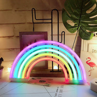 1 x RAW Customer Returns Rainbow LED Neon Signs Art Colorful Neon Lamp Night Lights Indoor Wall Decor for Home Party Anniversary Valentine s Day Gifts Bedroom Decoration - RRP €22.67