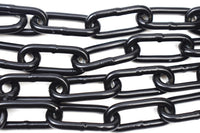 1 x RAW Customer Returns 5 meter black chain - round steel chain welded steel chain - steel chain barrier chain-black coated - 5mm - RRP €45.98