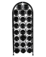 1 x RAW Customer Returns EasyPAG Metal Wine Rack for 23 Bottles, Freestanding Wine Holder, Wine Storage Organizer Holder for Home Kitchen, Black - RRP €41.0