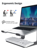 1 x RAW Customer Returns SOUNDANCE Laptop-St nder, Aluminum-Computer-Erh hung, ergonomischer Laptop-St nder f r den Schreibtisch, Metall-Halterung, compatible mit 10 bis 15.6 Zoll Notebook-Computern, Grau - RRP €27.99