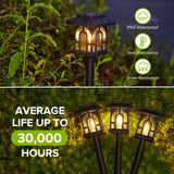 1 x RAW Customer Returns NEEMO Solar Lights for Outdoor Garden, 8 Pack Vintage Solar Lights for Outdoor with Warm White Tungsten, IP65 Waterproof Solar Garden Lights for Outdoor Patio Lawn Yard Balcony Decoration - RRP €30.24