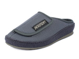 1 x RAW Customer Returns Aerosoft mules with Velcro fastener, health shoe for men and women, ideal as a rehabilitation shoe, bandage shoe, slipper, pressure-relieving grey, Numeric 39  - RRP €54.95