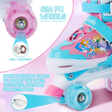 1 x RAW Customer Returns Runcinds Kids Roller Skates for Girls Women, 4 Sizes Adjustable with Light Up Wheels, Toddler Roller Skates for Beginners - RRP €56.4