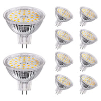 1 x RAW Customer Returns Eslas GU5.3 LED warm white CRI 90, MR16 4.7W 520Lm, 50 watt replacement, 2700K warm white, AC DC 12V, 120 beam angle, non-dimmable, pack of 10 - RRP €27.99