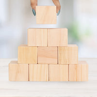 1 x RAW Customer Returns Belle Vous Wooden Cubes Large 20pcs Wooden Cubes 5 x 5 x 5cm Wooden Blocks Natural - Natural Untreated Blank Cubes Wooden Blocks - Natural Wooden Building Blocks for Learning, Crafting, DIY Puzzles, Stamps, Numbers - RRP €18.99