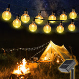 1 x RAW Customer Returns SALCAR Camping Solar Fairy Lights Outdoor 10m, 40 LED Ball Fairy Lights Waterproof with Light Sensor Christmas Lights LED Solar Lighting - Warm White - RRP €18.14