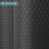 1 x RAW Customer Returns Furlinic shower curtain extra length 180x210 for bathtub and bathroom, heavy bathroom curtain made of fabric, water-repellent, washable, anti-shcimmel shower curtains with 12 shower rings, waffle pattern, dark grey. - RRP €27.99