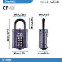 1 x RAW Customer Returns Squire Heavy Duty Combination Lock CP40 - Heavy Duty Shackle - 4 Digit Combination Lock - Alloy Steel for Corrosion Resistance - Weatherproof Lock for Home, Shed Blue, 40mm  - RRP €16.1