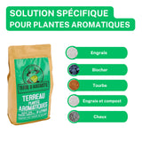 1 x RAW Customer Returns TERRE D AUGUSTE - potting soil for aromatic plants 6L with resealable zipper - specific potting soil with BIOCHAR for potted herbs - vegetables, basil, thyme, rosemary, ... - RRP €19.63