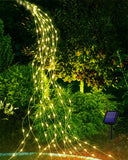 1 x RAW Customer Returns Joysing Solar Fairy Lights Outdoor 2M 200 LED Fairy Lights, 8 Modes Waterfall Fairy Lights Waterproof Fairy Lights for Watering Can Plants Patio Balcony Garden Decoration - Warm White - RRP €14.51