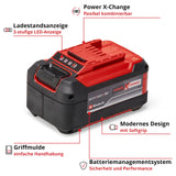 1 x RAW Customer Returns Original Einhell 5.2 Ah Plus System Battery Power X-Change Li-ion battery, 18 V, 5.2 Ah, suitable for all Power X-Change devices  - RRP €80.59