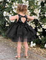 1 x RAW Customer Returns AGQT Baby Girls Tutu Tulle Dress Sleeveless Party Dress Princess Sequins Flower Girl Dress Black 18-24 Months - RRP €31.25