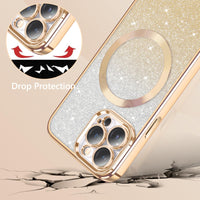 1 x Brand New DUEDUE iPhone 14 Pro Max Case Glitter 6.7 , iPhone 14 Pro Max Mobile Phone Case Glitter with Magnetic Shockproof Protective Case Soft TPU for iPhone 14 Pro Max Case Mag-Safe 6.7 Black - RRP €13.21