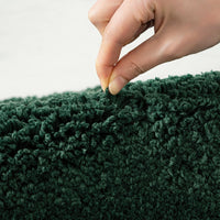 1 x RAW Customer Returns MIULEE Bath Mat Soft Bath Rug Non-Slip Bath Mat Doormat Bathroom Mat Bed Rug Fluffy Carpet Bathroom Carpet Shower Mat for Bath Living Room Bedroom 50x80 cm Deep Green - RRP €22.99