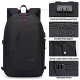 1 x RAW Customer Returns Laptop Backpack Men, 17 Inch Laptop Anti Theft Backpack Bag School Backpack Business Notebook Backpack Waterproof with USB, Gift for Men, Work Travel Student Boys Teenager Black - RRP €45.96