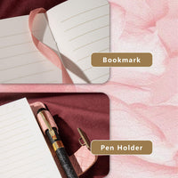 1 x RAW Customer Returns Carnet de notes B6 en cuir with lock combinaison, paper letters lign rechargeable de voyage, journal intimate with mot de passe secret for women filles gar ons vin  - RRP €16.8