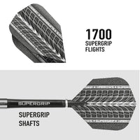 1 x RAW Customer Returns Harrows Darts Supergrip-21 g, FARTE Tungsten SUPERGRIP-21GM Unisex, Silver, One Size - RRP €38.27