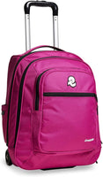 1 x RAW Customer Returns Invicta Bump School Trolley, Fuchsia, New Way, 2 in 1, Dual Use, with Shoulder Straps for Backpack Use, Double Compartment with PC Pocket, Bottle Holder Pocket, with Organizer, Maxi Capacity, School and Travel - RRP €115.9