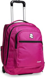 1 x RAW Customer Returns Invicta Bump School Trolley, Fuchsia, New Way, 2 in 1, Dual Use, with Shoulder Straps for Backpack Use, Double Compartment with PC Pocket, Bottle Holder Pocket, with Organizer, Maxi Capacity, School and Travel - RRP €115.9