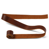 1 x RAW Customer Returns Genuine Leather Straps for Leather Crafts - 2 Rolls of 1 x 42 and One 36 Leather Strap - Full Grain Brown Buffalo Leather Strips for Belts, Cricut, Crafts, Straps - RRP €22.33