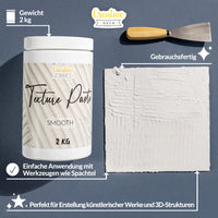 1 x RAW Customer Returns Creative Deco Texture Paste Smooth 2 kg White filler for acrylic painting Modelling paste for art projects, acrylic paint, DIY, 3D effects, textures Easy to apply with a palette knife - RRP €26.3