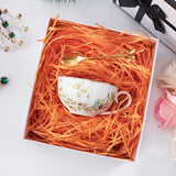 1 x RAW Customer Returns 500g Shredded Paper Orange, Paper Filling Material for Packages, Soft Gift Filling Material for Gift Box Baskets and Carton, Provide Good Protection and Decoration for Gifts - RRP €17.49