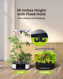 1 x RAW Customer Returns JustSmart Hydroponic Growing Systems, Smart Garden 12 Pods Water Tank 5L with 5 Lighting Modes LED Plant Lamp 24W, Indoor Herb Garden 76CM Adjustable Height, Automatic Timer 4 8 12 16 H - RRP €100.84