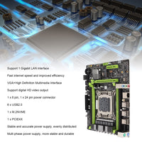 1 x RAW Customer Returns Bewinner M ATX Mainboard USB2.0, SATA2.0 E5 V2 DDR3 Desktop Computer Motherboard with PS 2 Mouse and Keyboard Interface LGA2011 PCHE16X Realtek RTL8111f Gigabit Internet Card - RRP €43.2