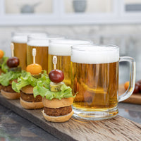 1 x RAW Customer Returns TREND FOR HOME Beer mug 0.5 liter set of 6 with handy handle glass mug 0.5 liter beer glass beer mug beer glasses 0.5 beer mug beer mug glass beer mugs mug transparent Ulf - RRP €35.28