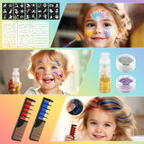 1 x RAW Customer Returns Dreamon Kids Face Paint, 15 Colors Makeup for Girls with 6 Stickers 3 Templates 1 Folding Makeup Bucket Carnival Halloween Christmas Girl Gifts - RRP €14.38