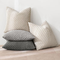 1 x RAW Customer Returns MIULEE Set of 4 Corduroy Cushion Covers Pillowcase Decorative Cushion Cover Modern Sofa Cushions Throw Pillows Couch Cushions for Sofa Decorative Cushions Living Room Bedroom 45 x 45 cm Gray Series - RRP €24.99