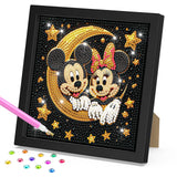 3 x Brand New DOMROM Diamond Painting Children with Frame, Cartoon Mouse Diamond Painting Set Full Mosaic Making for Girls Boys Adults, 5D Diamond Painting Diamond Painting Pictures Arts Craft for Home Decor - RRP €28.32